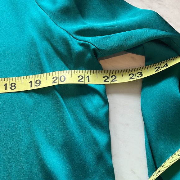 Chicos Green Long Tunic Blouse Size 2=12/14 - Picture 4 of 9